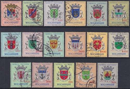 MOZAMBIQUE - 1961 Arms series, complete set (USED, R620)
